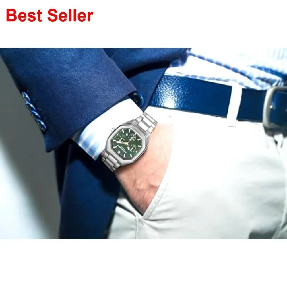 Metal Dress Watch Quartz Movement Water-Resistant Silver